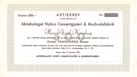 Nybro Cementgjuteri & Murbruksfabrik, AB