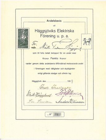 Häggsjöviks Elektriska Förening U.P.A.