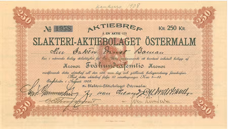 Slakteri AB Östermalm