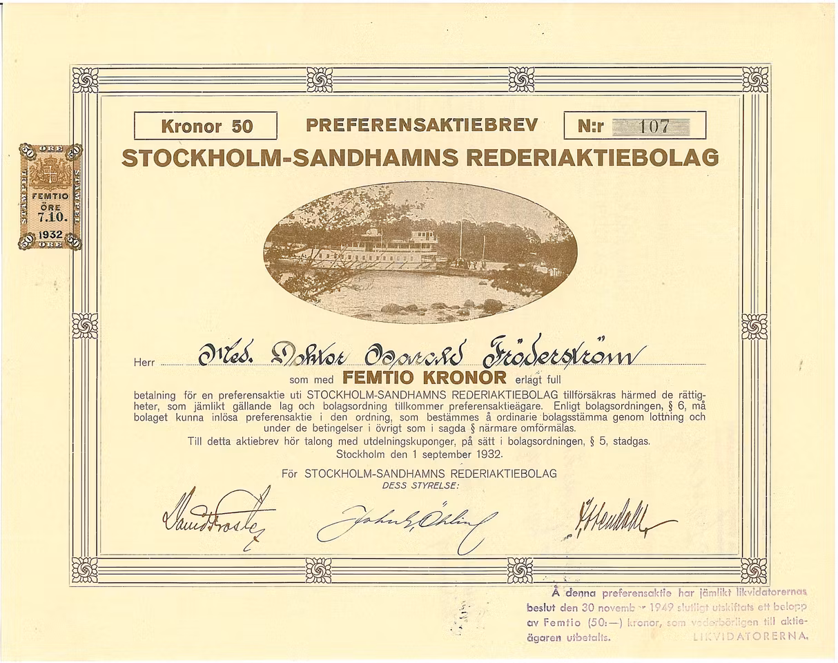 Stockholm-Sandhamns Rederi AB