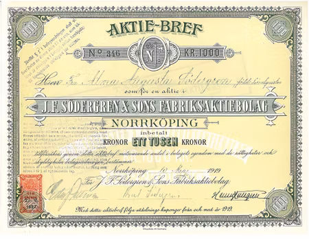 Södergren & Sons fabriks AB, J.F