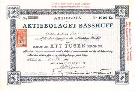 Basshuff AB, 1000 kr