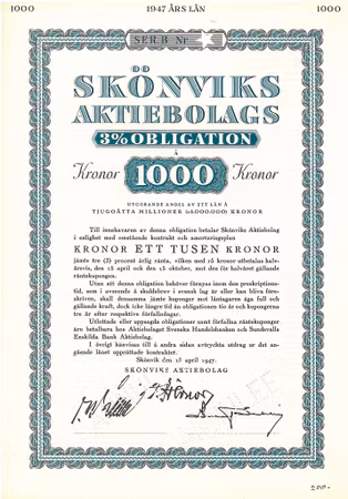 Skönviks AB Obligation