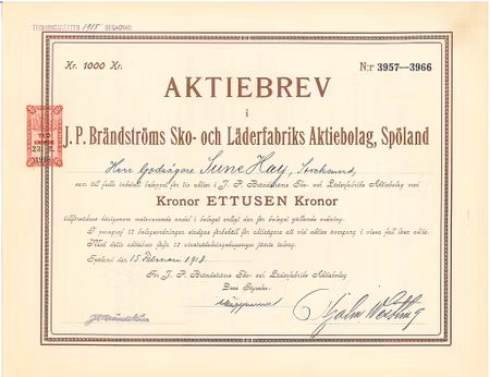 Brändströms Sko och Läderfabriks AB J.P.