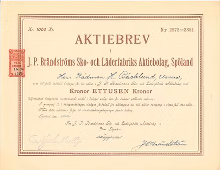 Brändströms Sko och Läderfabriks AB J.P.