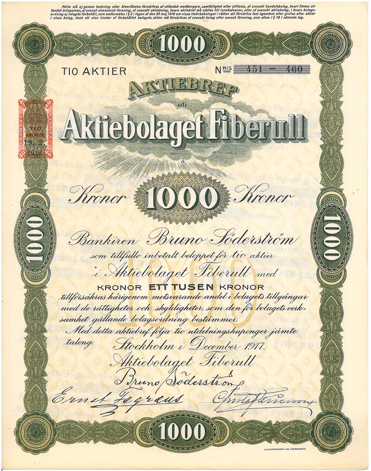 Fiberull, AB, 1000 kr