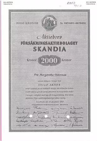 Försäkrings AB Skandia, 1967