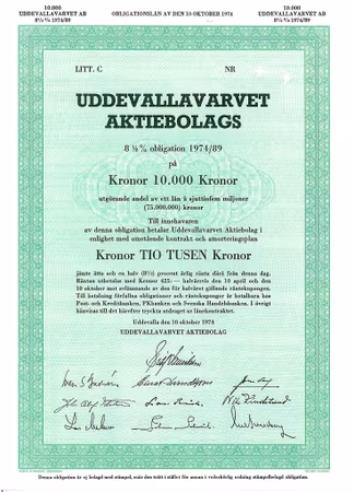 Uddevallavarvet AB obligation