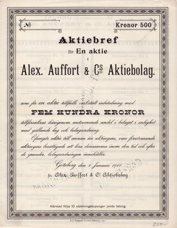 Alex. Auffort & C.s AB