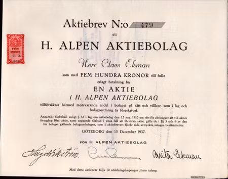 Alpen AB, H.