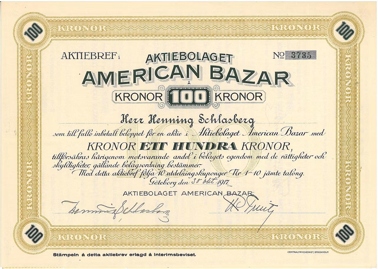 American Bazar, AB, 100 kr