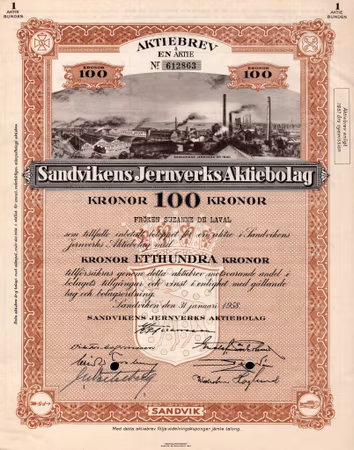 Sandvikens Jernverks AB, 1958
