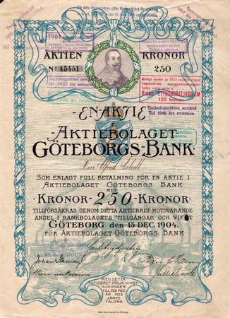 Göteborgs Bank, 1904