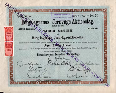 Bergslagernas Jernvägs AB