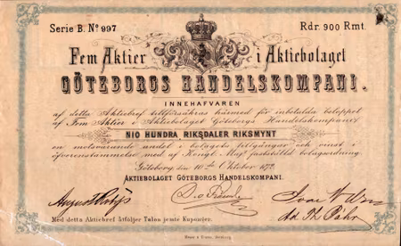 Göteborgs Handelskompani 1872