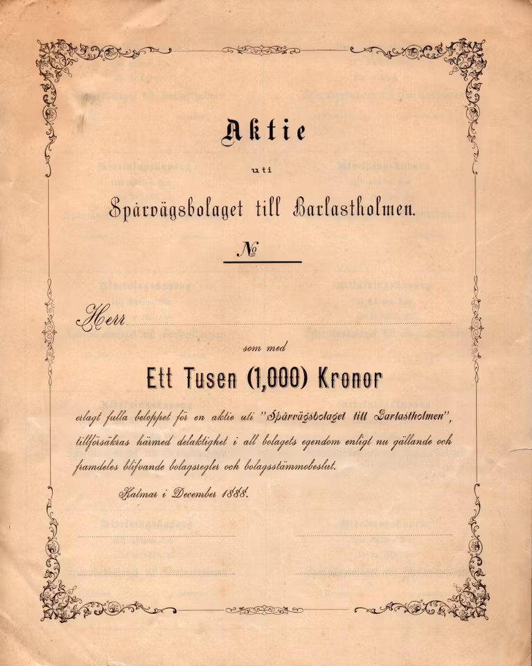 Spårvägsbolaget till Barlastholmen