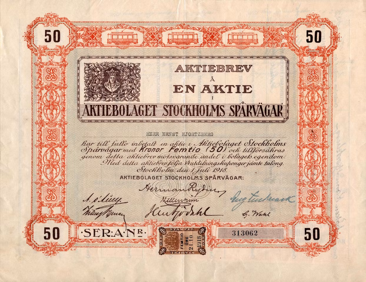 Stockholms Spårvägar, AB