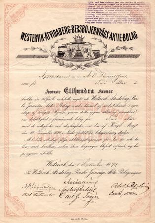 Westervik- Åtvidaberg-Bergsbo-Jernvägs AB