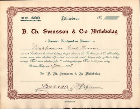 B.Th. Svensson & C:o AB