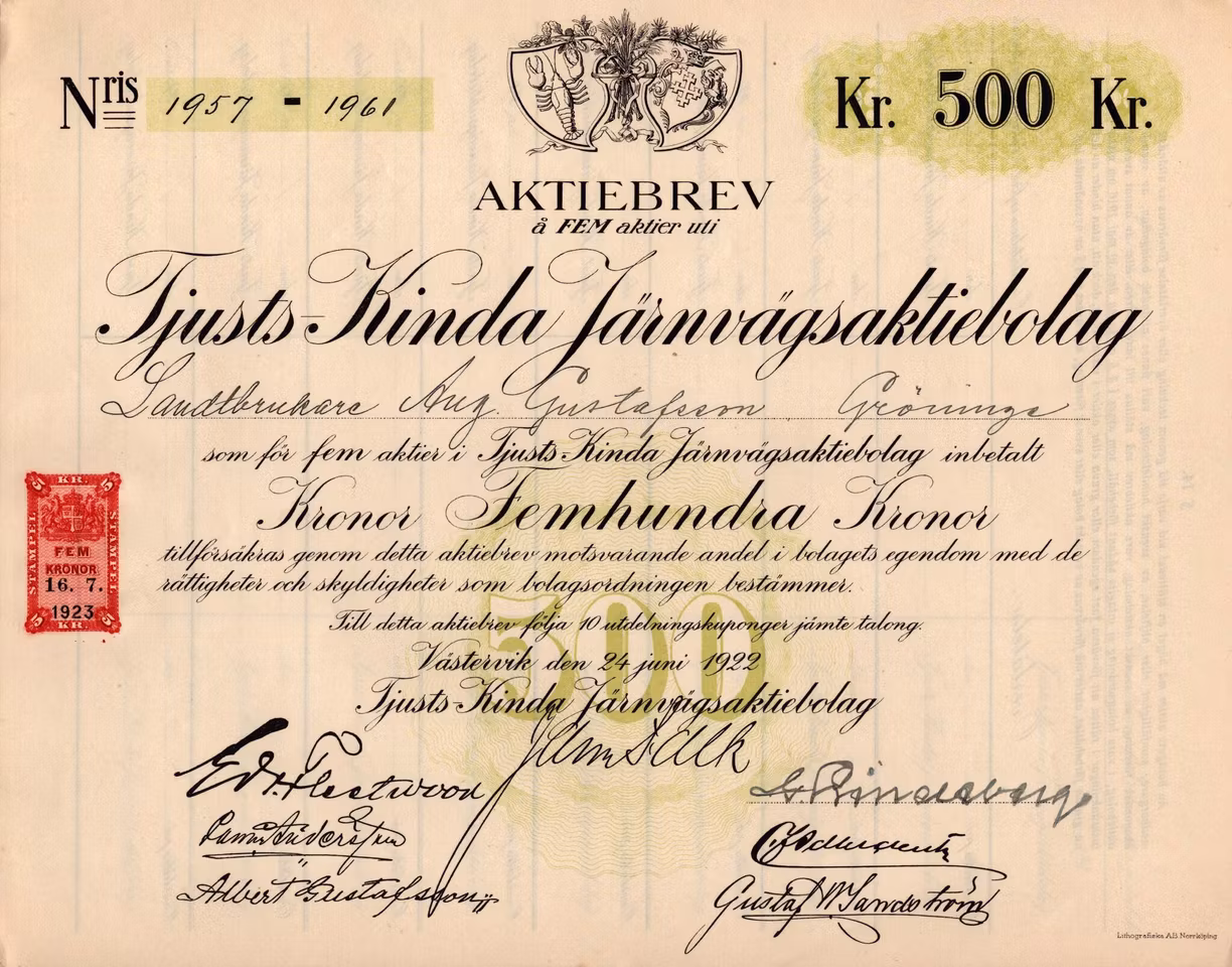 Tjusts-Kinda Järnvägs AB