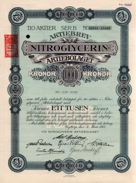Nitroglycerin AB, 1937