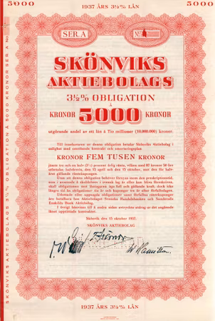 Skönviks AB Obligation
