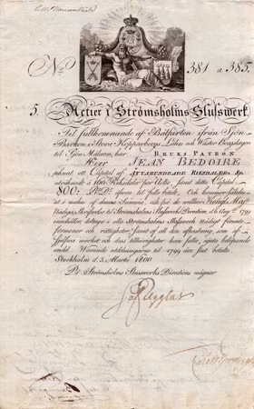 Strömsholms Slusswerk 1800
