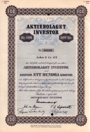 Investor, AB 100 kr