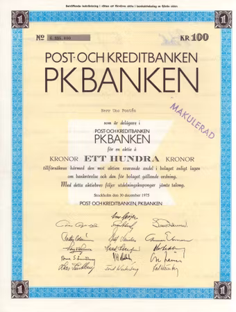 Post-och Kreditbanken PKBANKEN