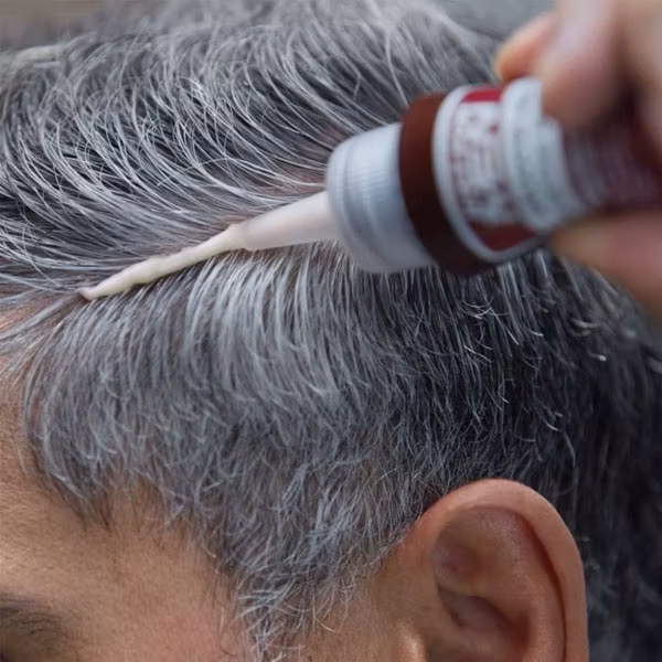 Färga grått hår med Just For Men, Hårfärg För Män