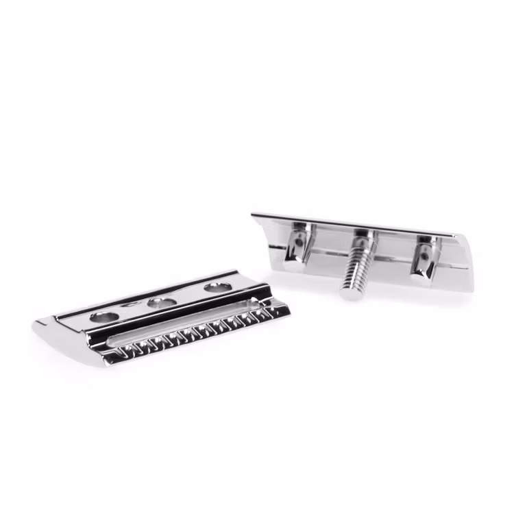 Mühle Traditional Säkerhetshyvel R89 Roséguld, läcker säkerhetshyvel i roséguld med stängd kam för en medelaggressiv rakning.