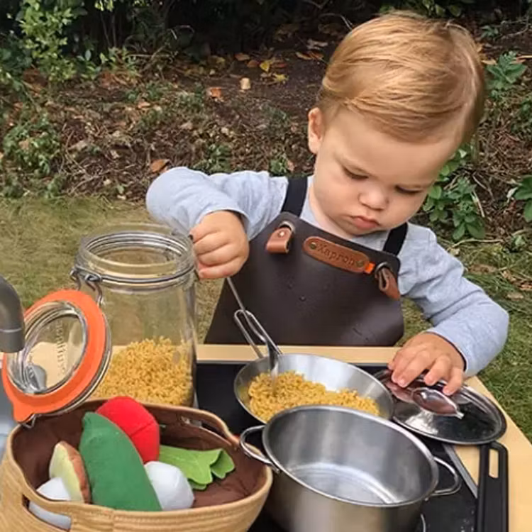 Xapron Skinnförkläde Kids Apron Blue