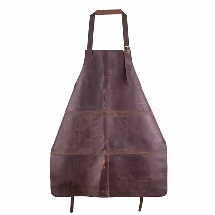 Florens Skinnförkläde Cognac