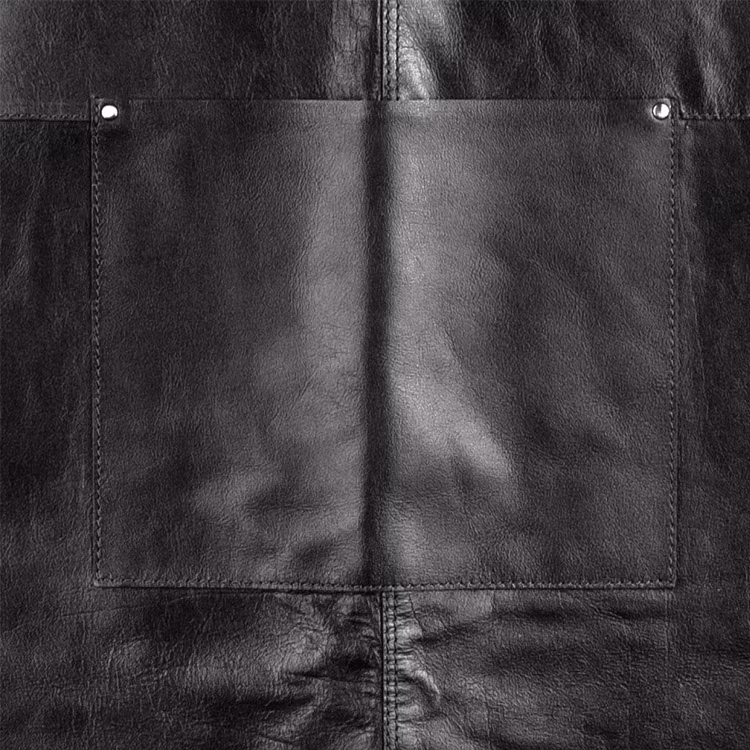 Florens Skinnförkläde Svart