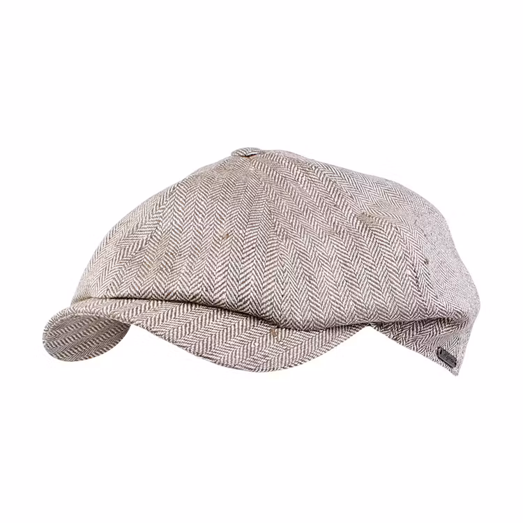 Wigens Newsboy Classic Cap Herringbone Brown