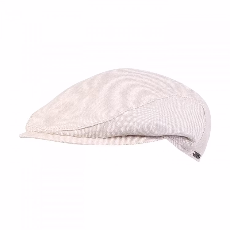 Wigens REA Ivy Slim Cap Hopsack Linen Sand 57