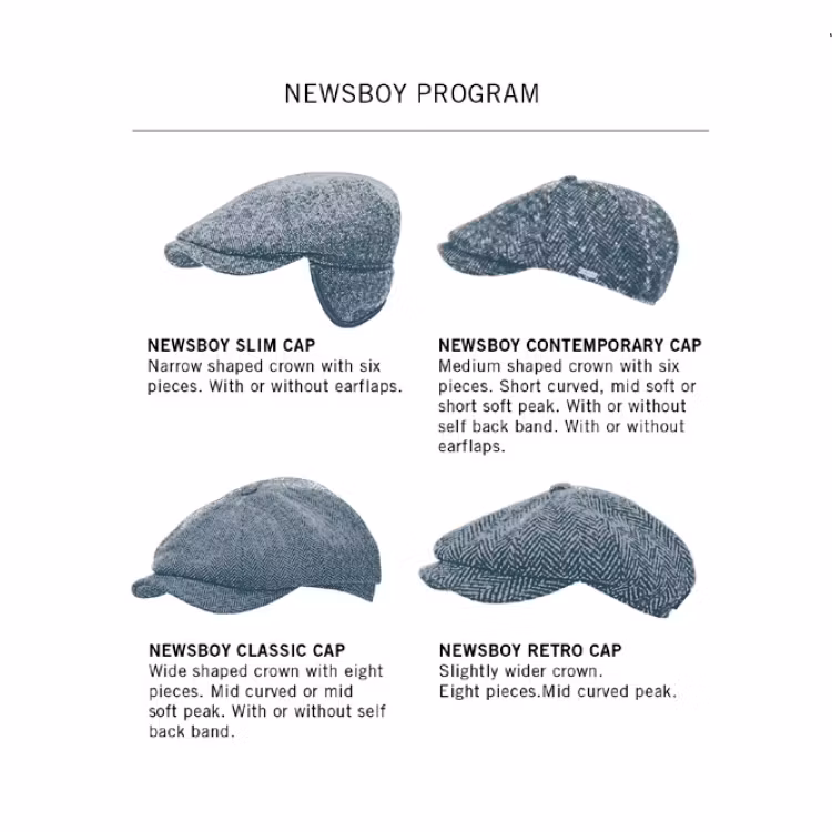 Wigens Newsboy Retro Cap Donegal Dark Green