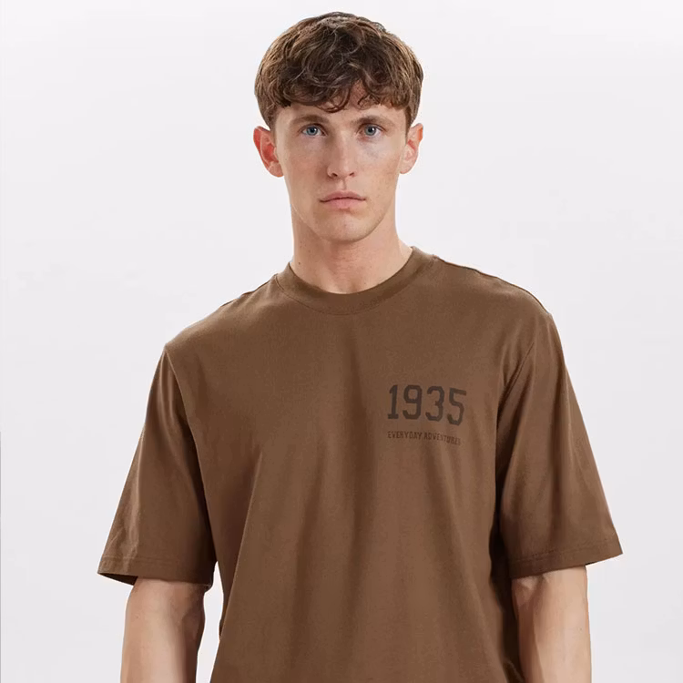 Resteröds REA Mid Sleeve Tee 1935 Brown XL