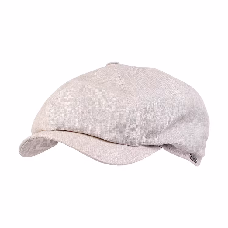 Wigens REA Newsboy Classic Cap Linen Khaki 58