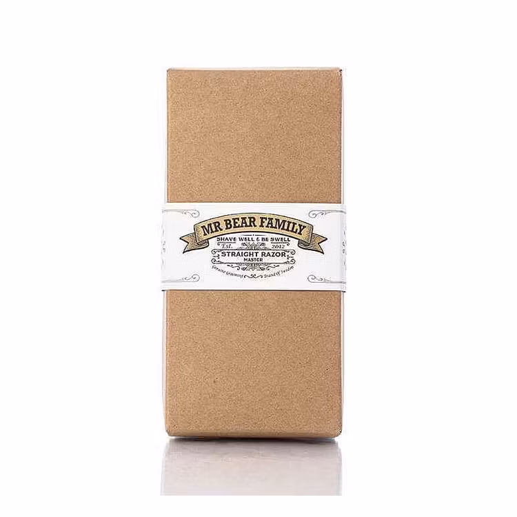 Mr Bear Family Straight Razor Master - Rakbladskniv för en slätrakad känsla eller snygga och skarpa skägglinjer .