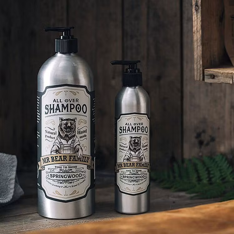 Mr Bear Family All Over Shampoo Springwood, ett shampoo gjort på naturliga produkter som både är snällt och skonsamt för håret