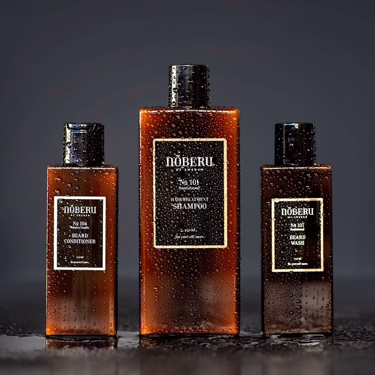 Nõberu of Sweden Beard Wash, skäggschampon som rengör och återfuktar skägget.