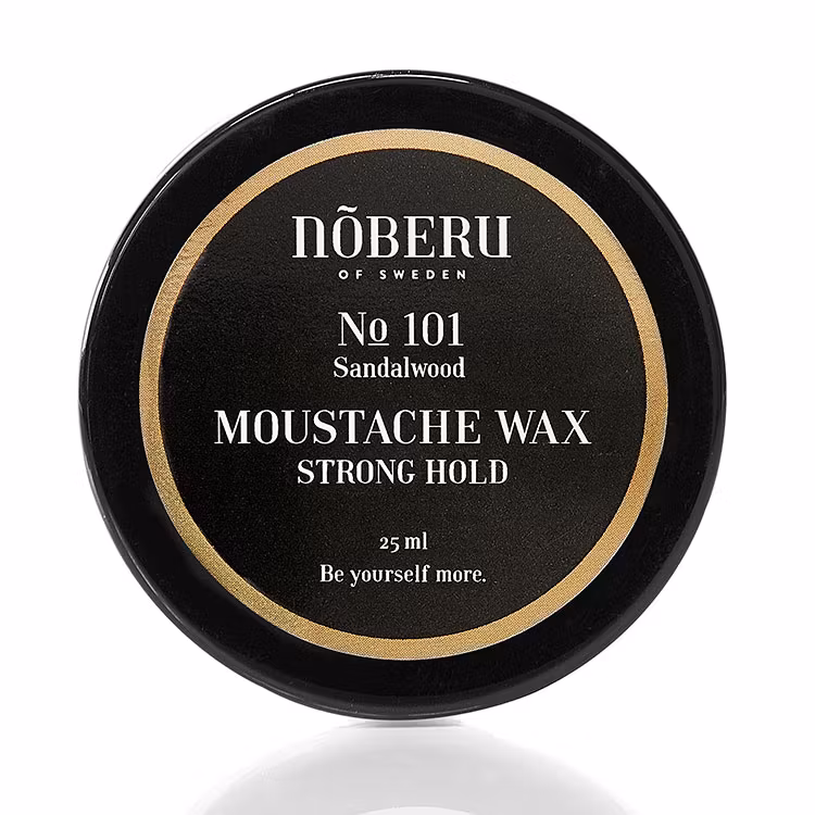 Nõberu of Sweden Moustache Wax Strong Hold Sandalwood