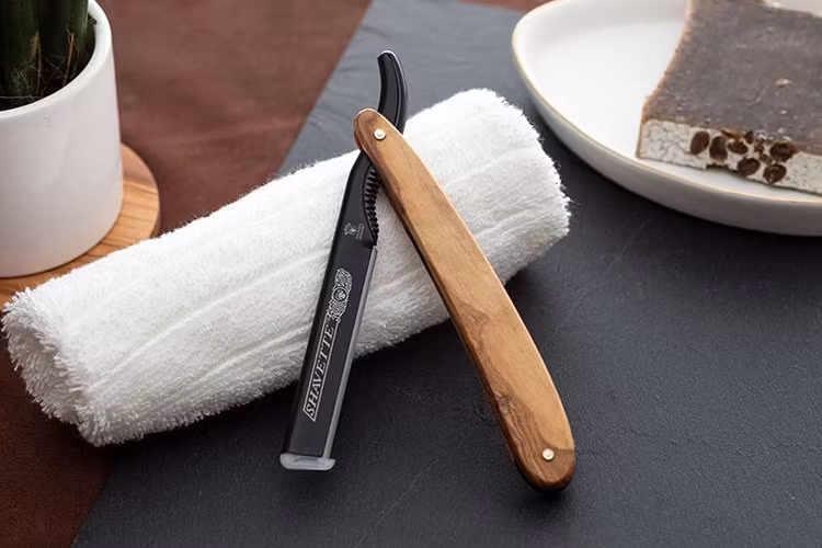 Dovo Shavette Olivträ