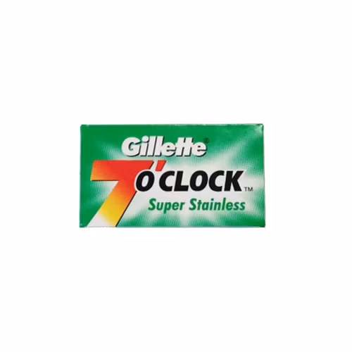 Gillette 7 O'Clock Super Stainless Dubbelrakblad 5-pack