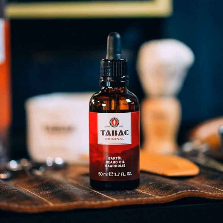 Tabac Original Beard Oil, vårdande skäggolja med Tabac Originals ikoniska signaturdoft.