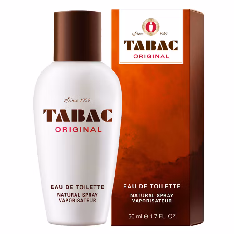 Tabac Original EdT 50 ml, klassisk herrparfym med spray i Tabac Original signaturdoft.