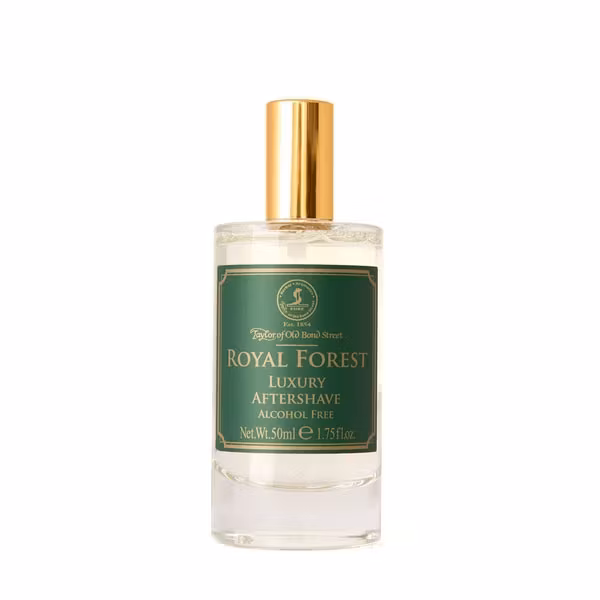 Taylor of Old Bond Street Royal Forest Aftershave Lotion, Lyxigt alkoholfritt rakvatten som avslutar din rakning på ett klassiskt och smakfullt sätt.