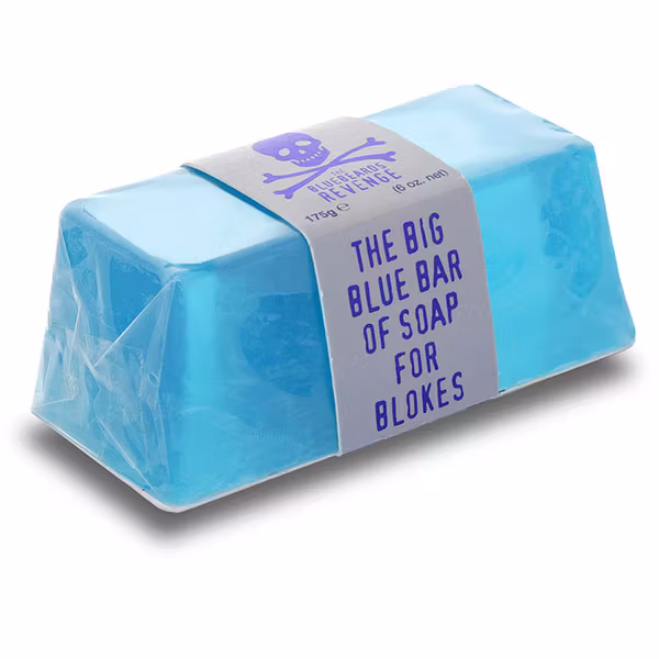 The Bluebeards Revenge Big Blue Bar Of Soap, En rejäl kroppstvål för riktiga män med en fräsch och maskulin doft.
