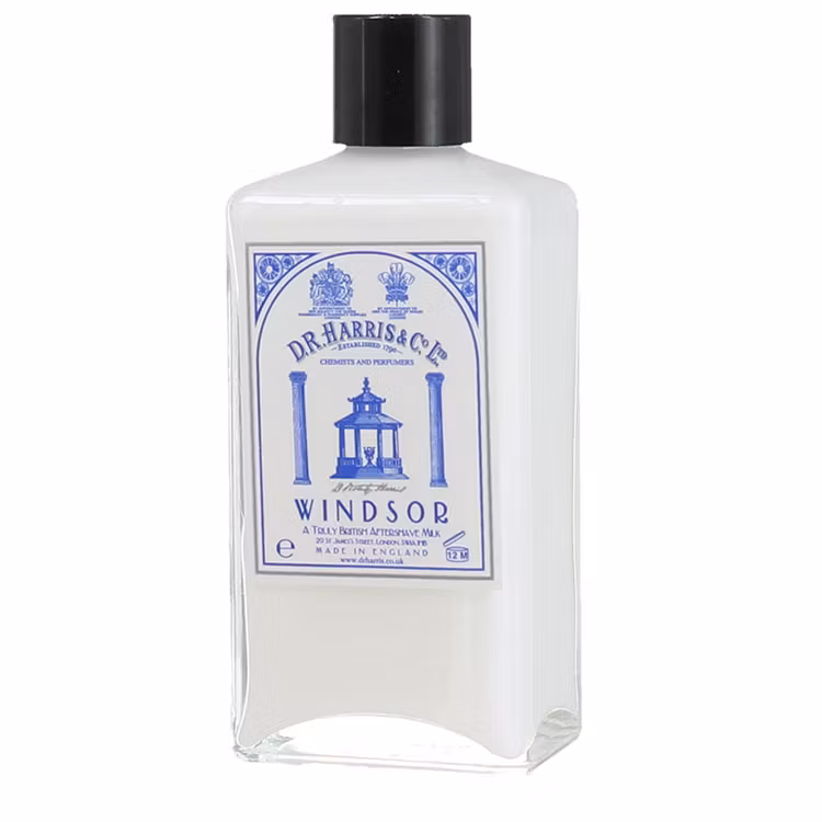 D.R. Harris Windsor Aftershave Milk, Alkoholfri raklotion som lugnar och återfuktar huden efter rakning.